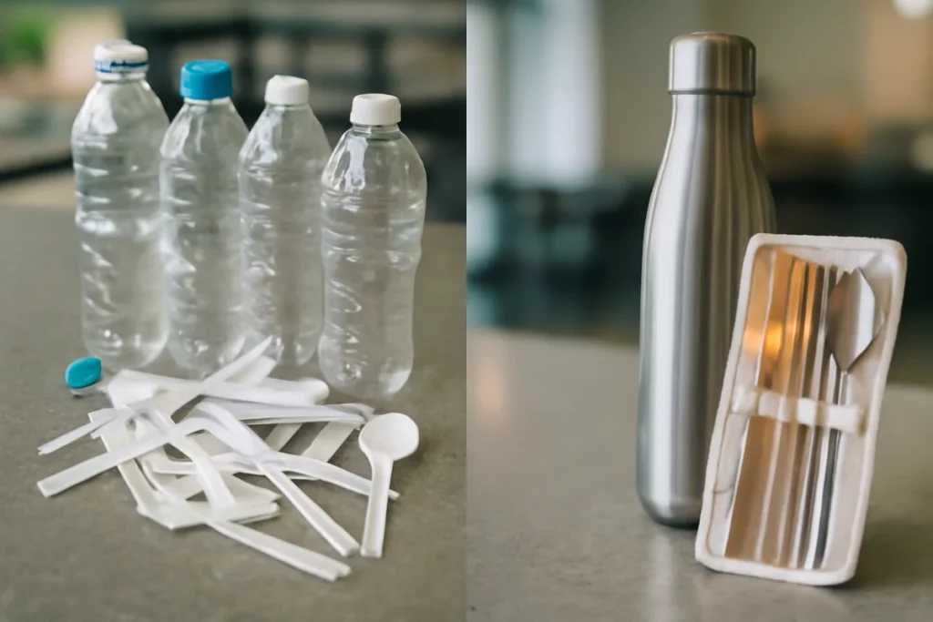 Ditch the Bottled Water and Try Reusable Cutlery