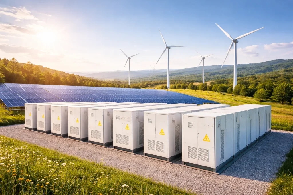 Battery storage helps store extra clean energy